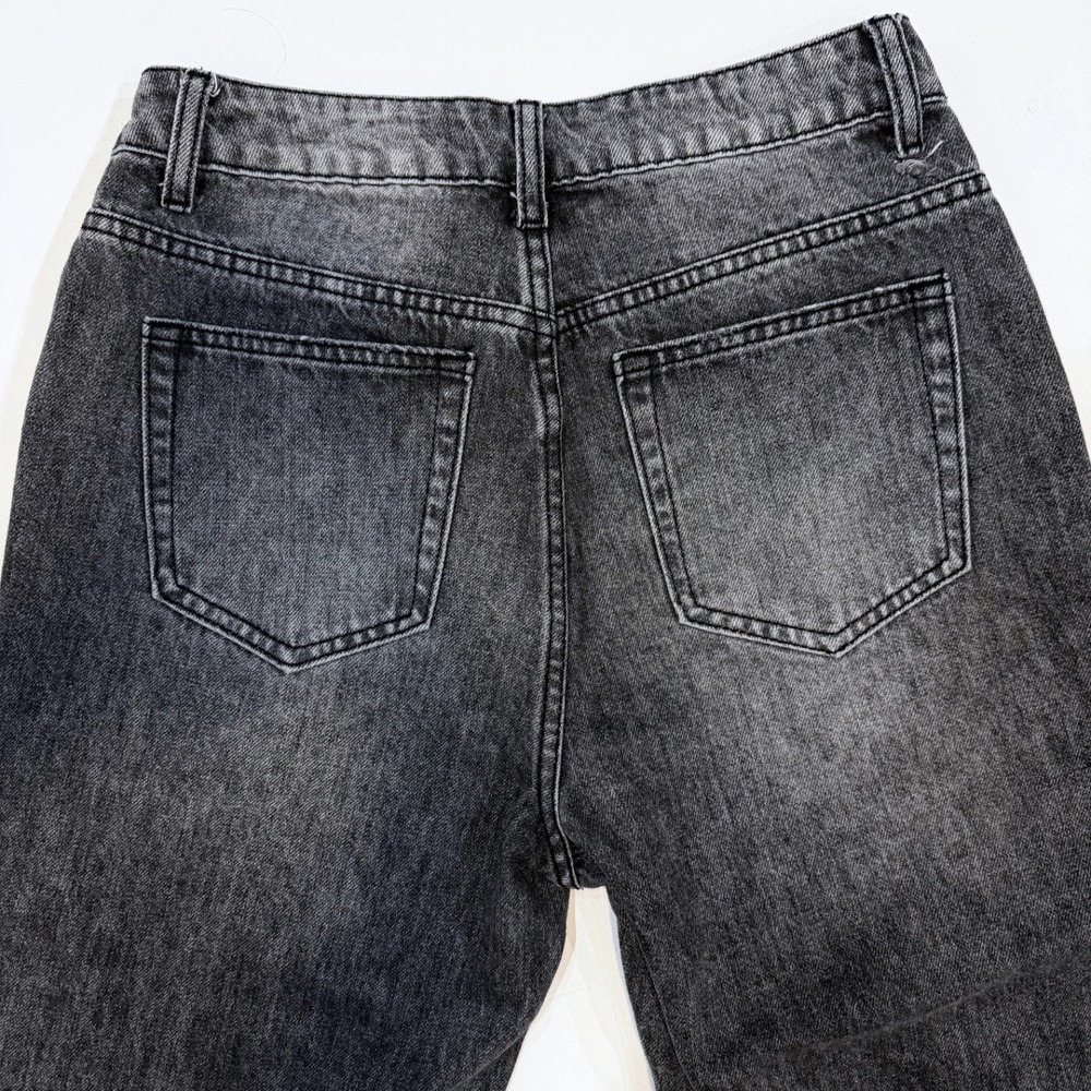 Superdown Lanie Acid Wash Grey High Rise Mom Jeans 28 Indie Sleaze 90s Grunge - Picture 8 of 10